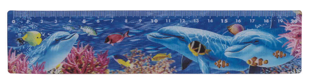 Ruler, Sealife, 21 x 4,5 cm,
