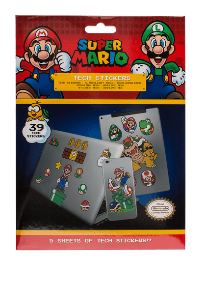 Tech Stickers Set, Super Mario