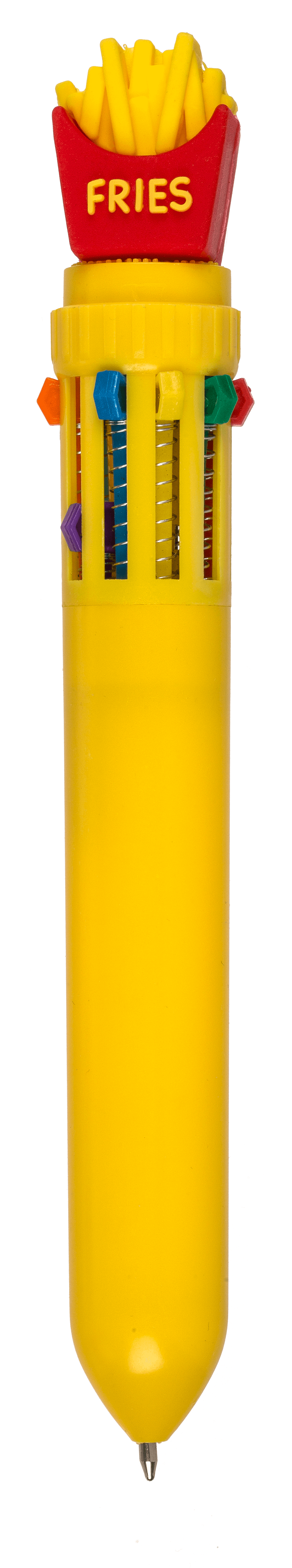 Ball Pen with 10 coloured cartridges, Fast Food,