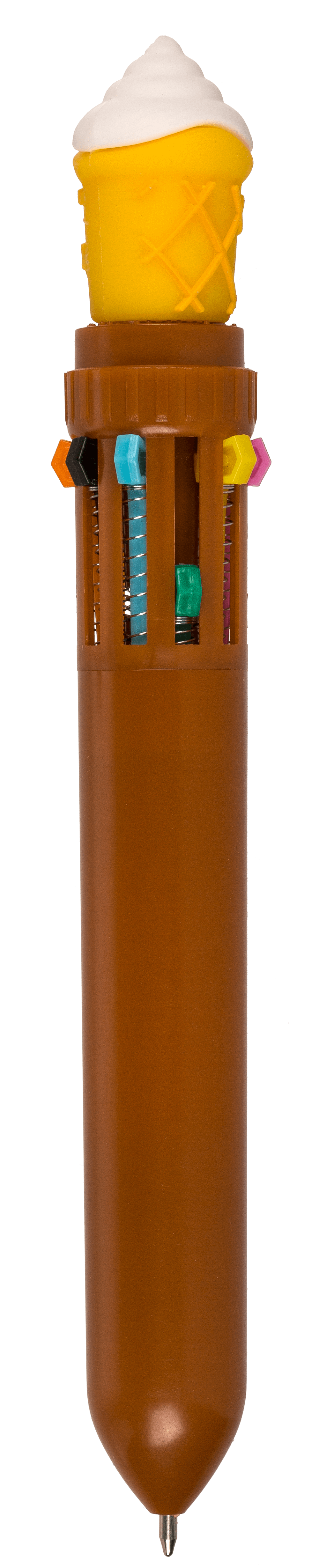 Ball Pen with 10 coloured cartridges, Fast Food,