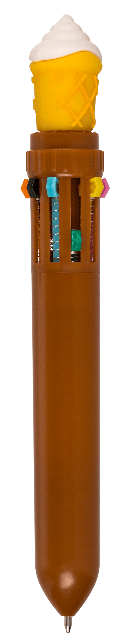 Ball Pen with 10 coloured cartridges, Fast Food,