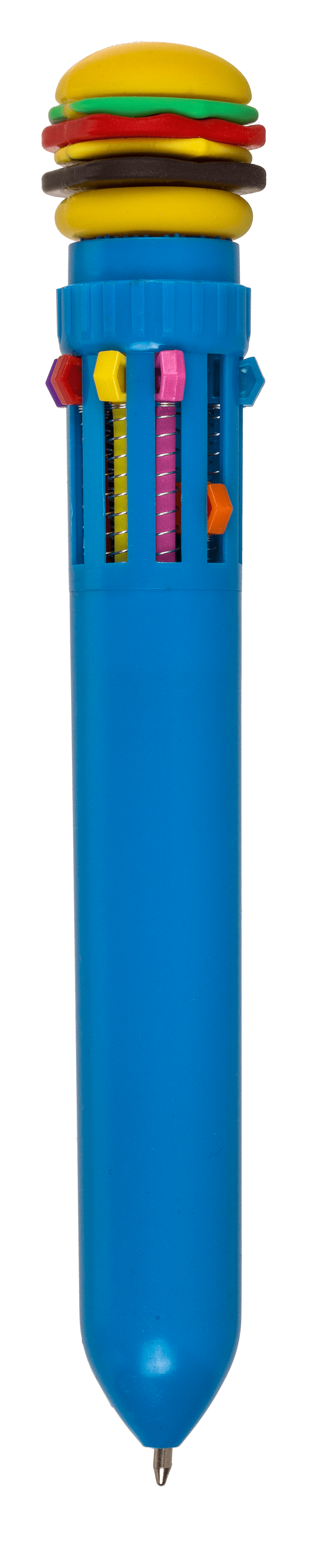 Ball Pen with 10 coloured cartridges, Fast Food,