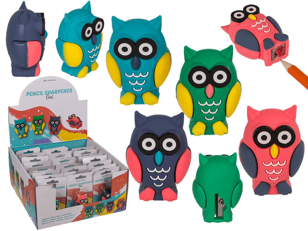 Sharpener, Owl, approx. 3,5 x 2,5 cm,