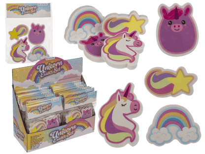 Eraser, Unicorn, approx. 5 cm,
