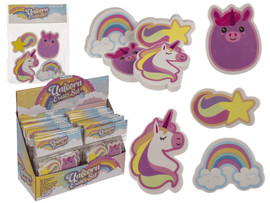 Eraser, Unicorn, approx. 5 cm,