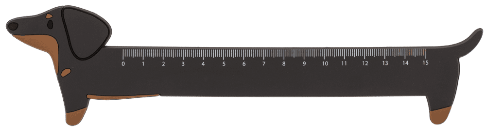 Ruler, approx. 22,9 x 2,3 cm,