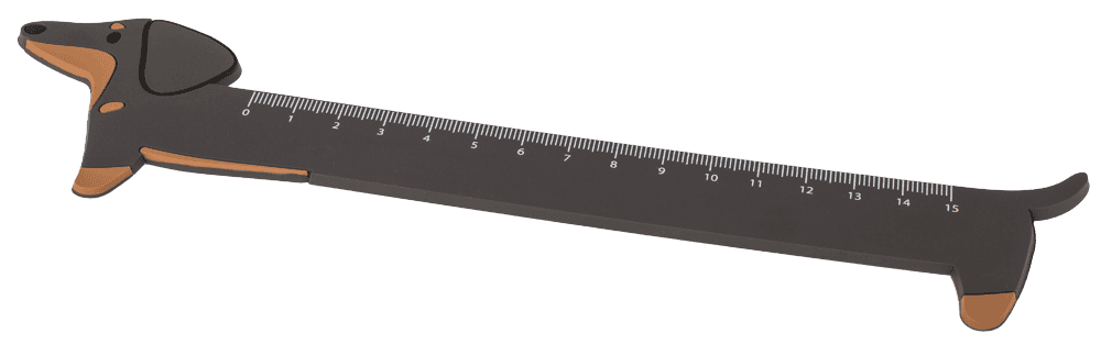 Ruler, approx. 22,9 x 2,3 cm,