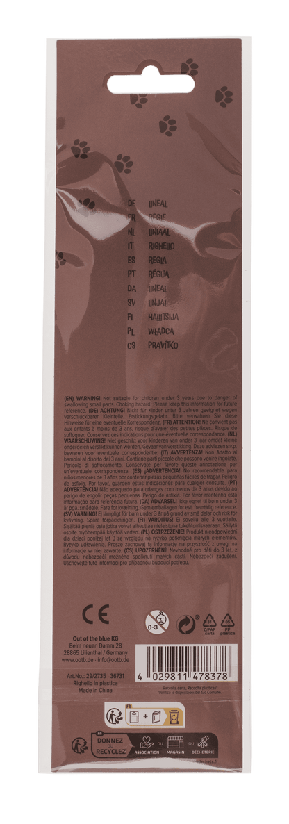 Ruler, approx. 22,9 x 2,3 cm,