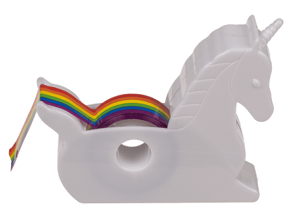 Unicorn Tape Dispenser, with Rainbow tape,