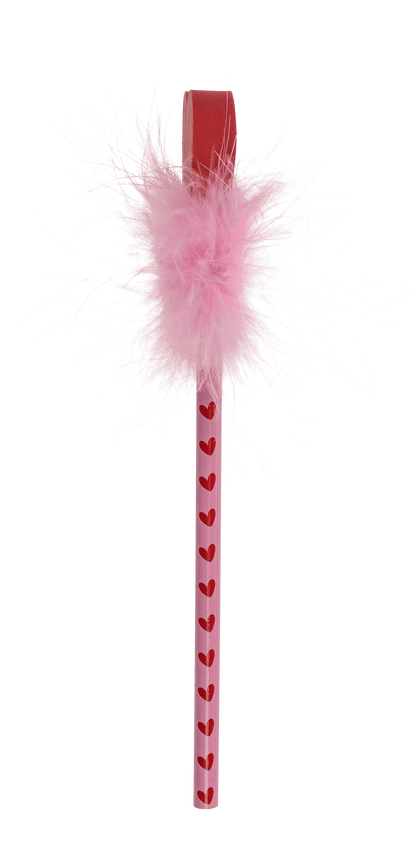 Pencil with eraser, Fluffy Heart,