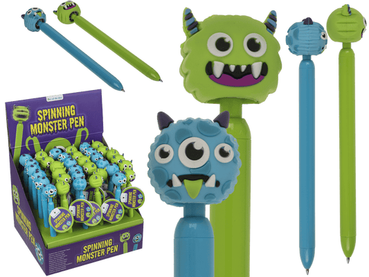 Pen, Monster, with spinning topper,