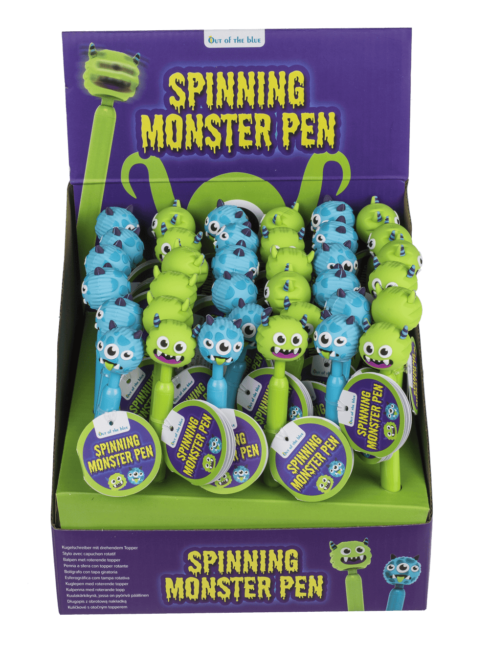 Pen, Monster, with spinning topper,