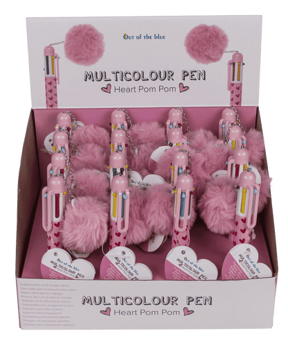 Ball Pen with 6 coloured cartridges,