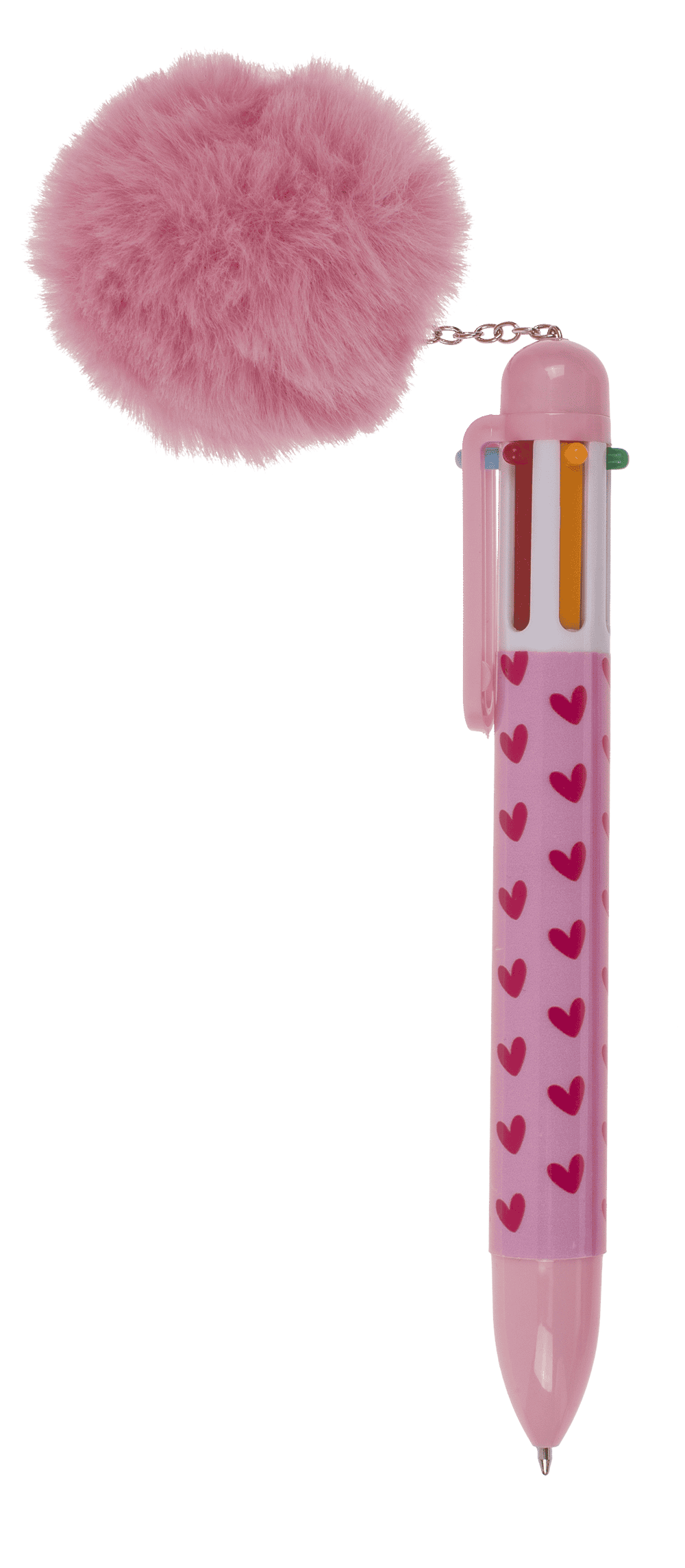 Ball Pen with 6 coloured cartridges,