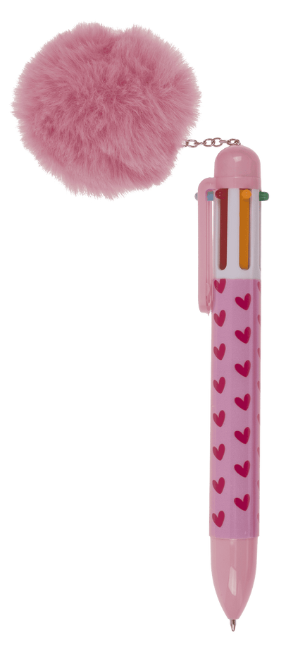 Ball Pen with 6 coloured cartridges,