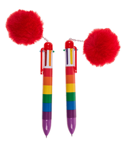 Ball Pen with 6 coloured cartridges,