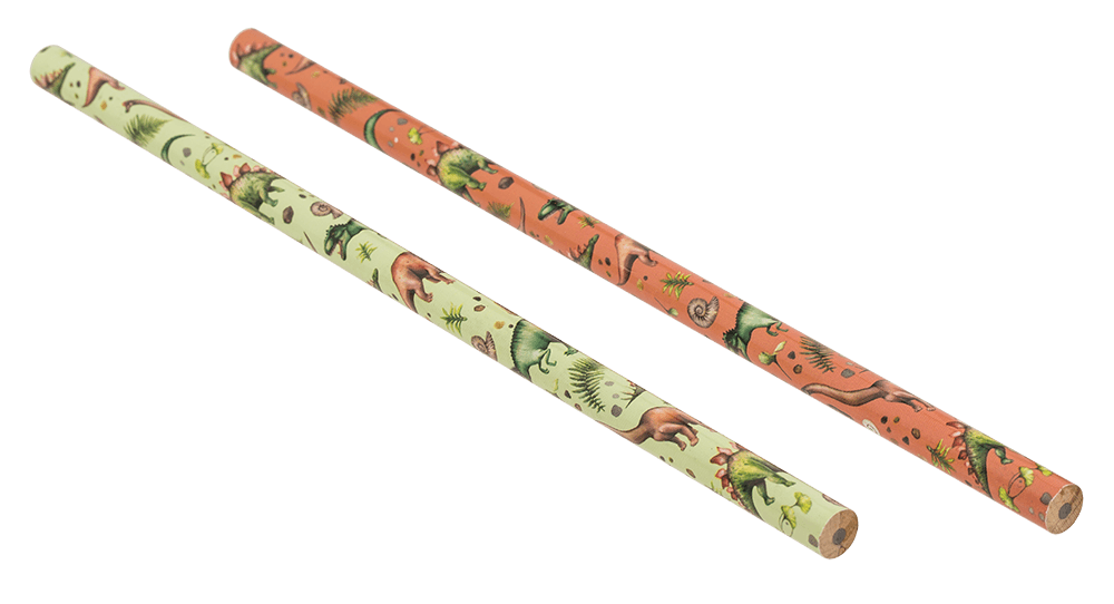 Pencil with eraser, Dinosaur,