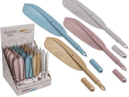 Pen, Feather, approx. 21 cm,