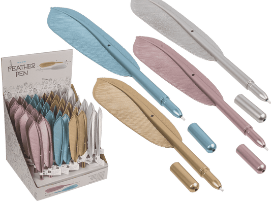 Pen, Feather, approx. 21 cm,