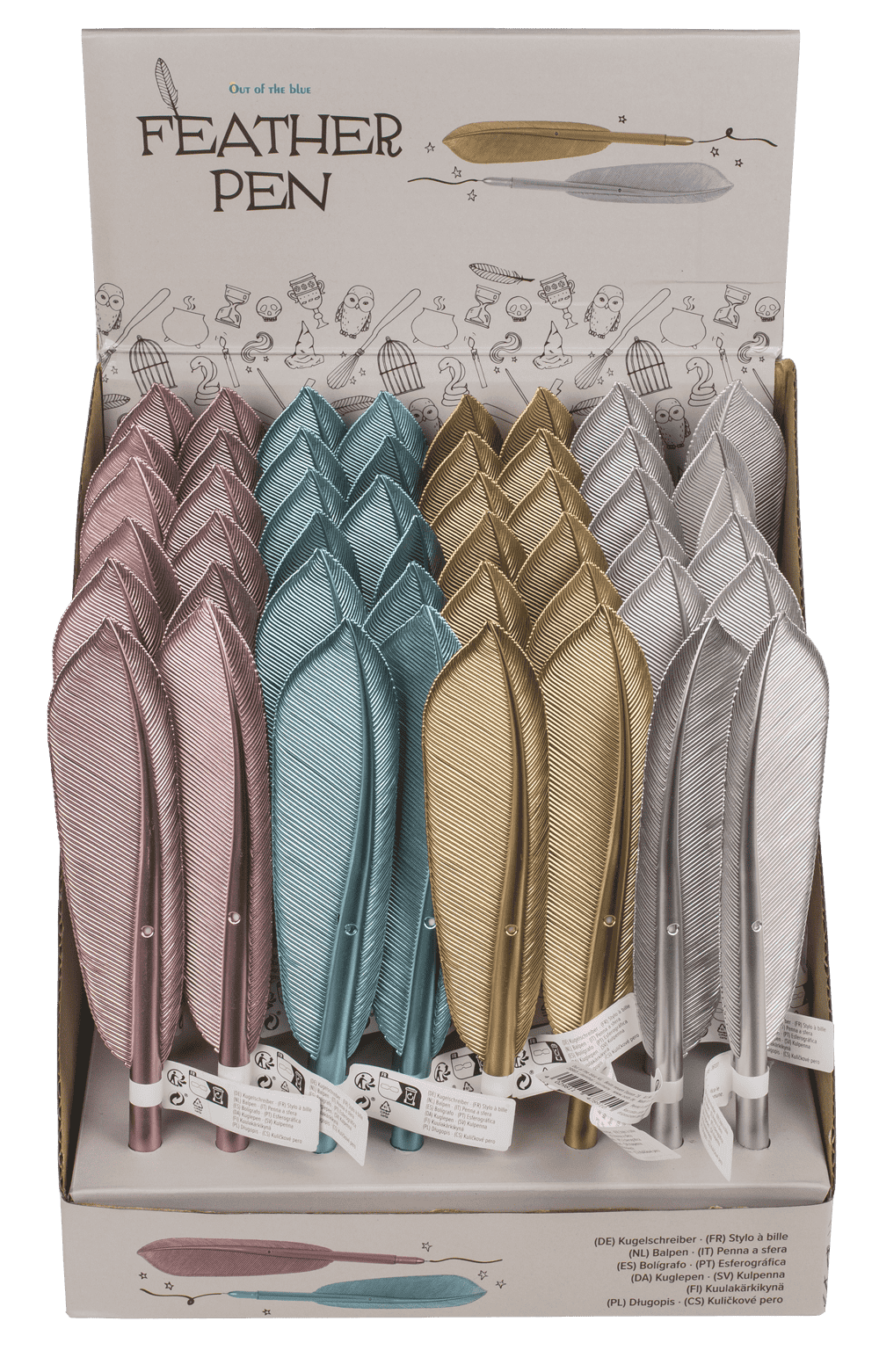 Pen, Feather, approx. 21 cm,