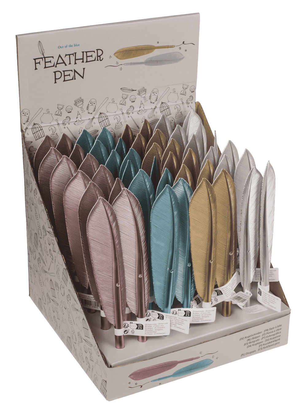 Pen, Feather, approx. 21 cm,