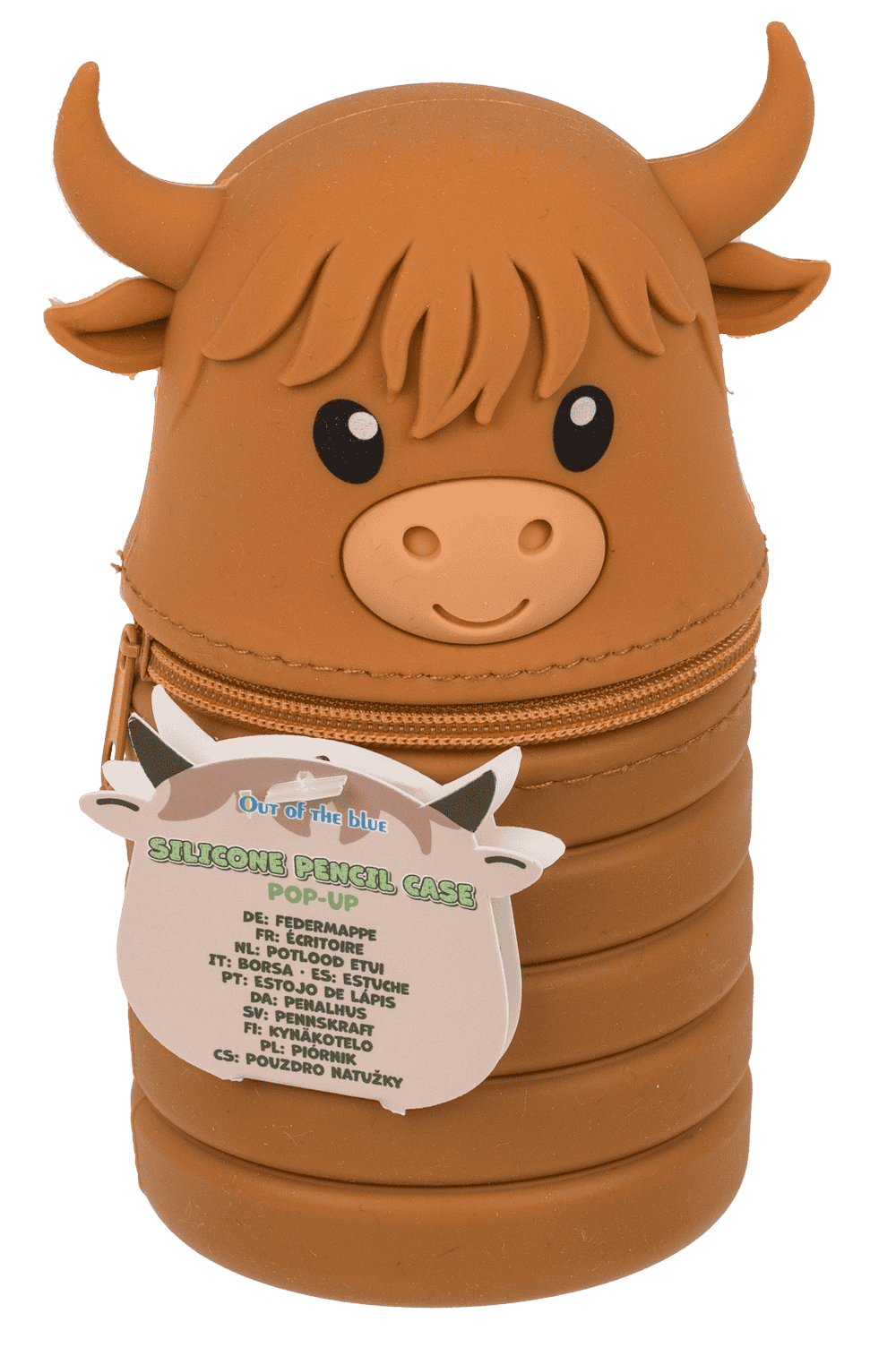 Pop-up pencil case, Highland Cow,
