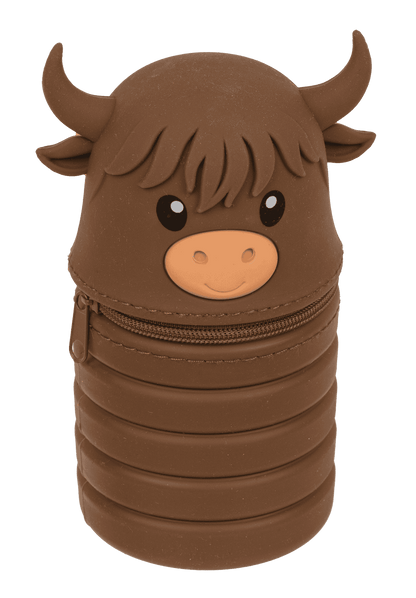 Pop-up pencil case, Highland Cow,