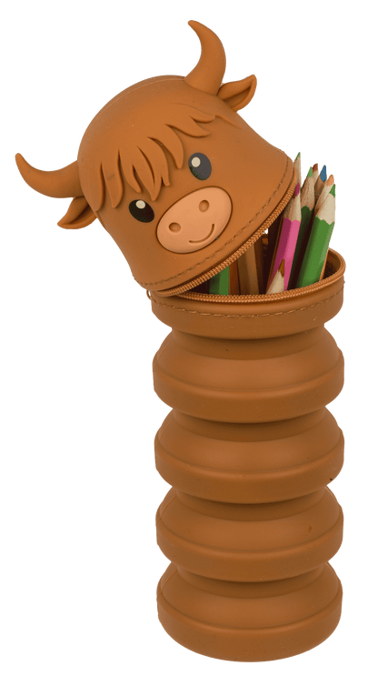 Pop-up pencil case, Highland Cow,