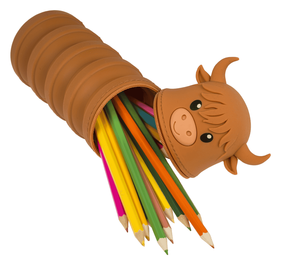 Pop-up pencil case, Highland Cow,