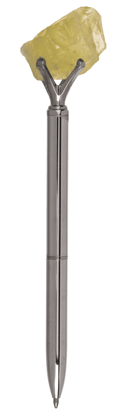 Gemstone Ballpoint Pen, Chakra Crystals,