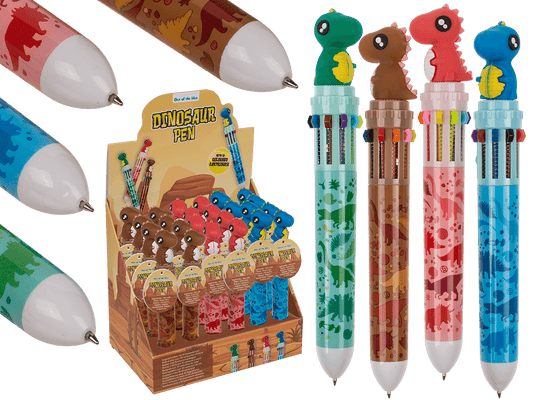 Ball Pen with 10 coloured cartridges,