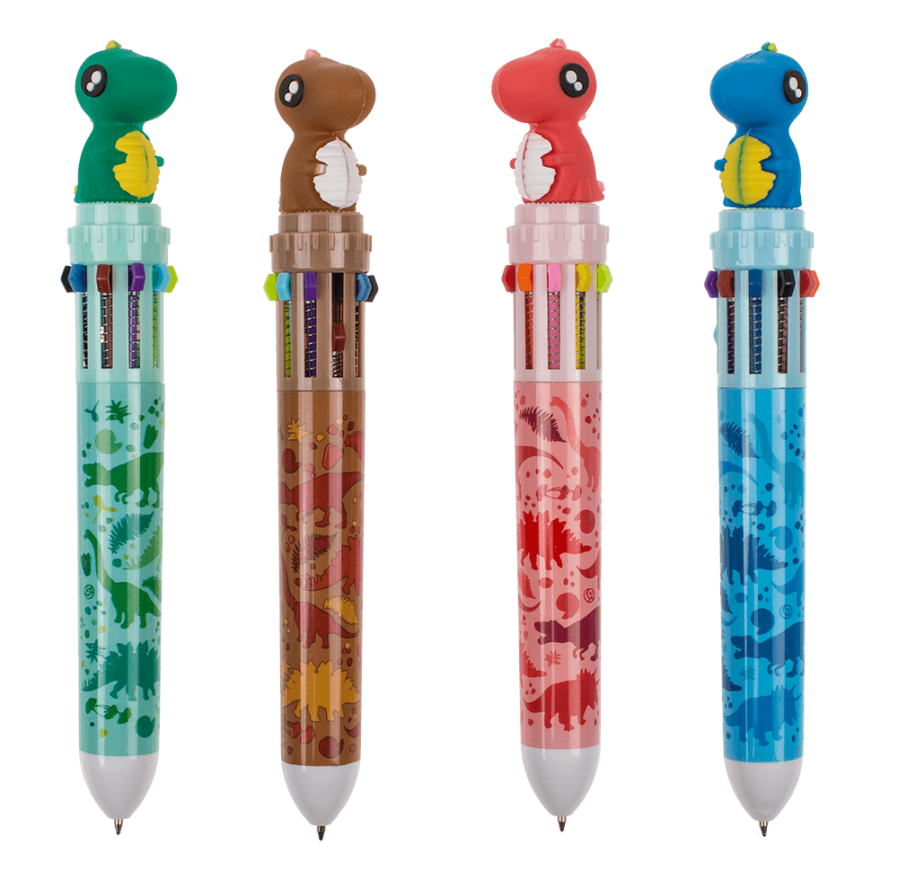 Ball Pen with 10 coloured cartridges,