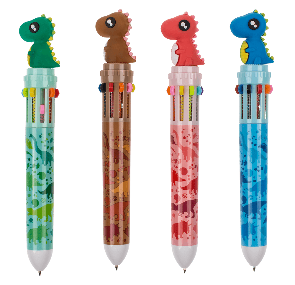 Ball Pen with 10 coloured cartridges,