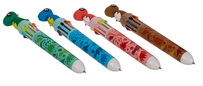 Ball Pen with 10 coloured cartridges,