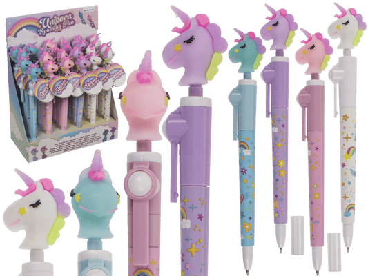Pen, Spinning Unicorn, approx. 19 cm,