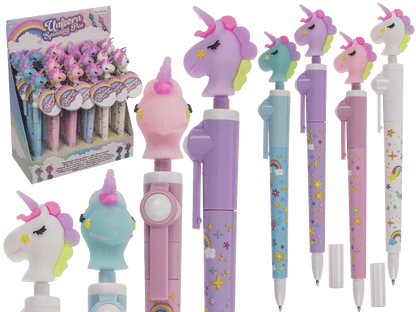 Pen, Spinning Unicorn, approx. 19 cm,