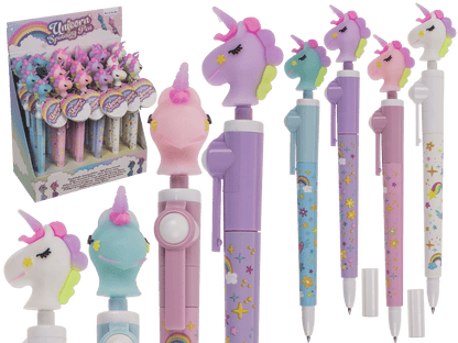 Pen, Spinning Unicorn, approx. 19 cm,
