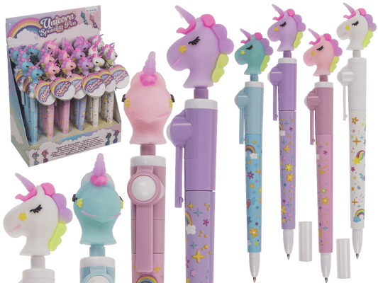 Pen, Spinning Unicorn, approx. 19 cm,
