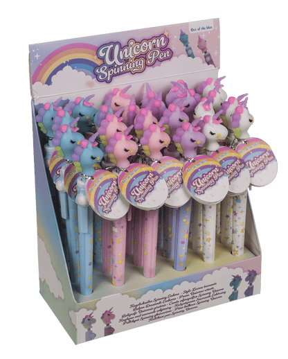 Pen, Spinning Unicorn, approx. 19 cm,