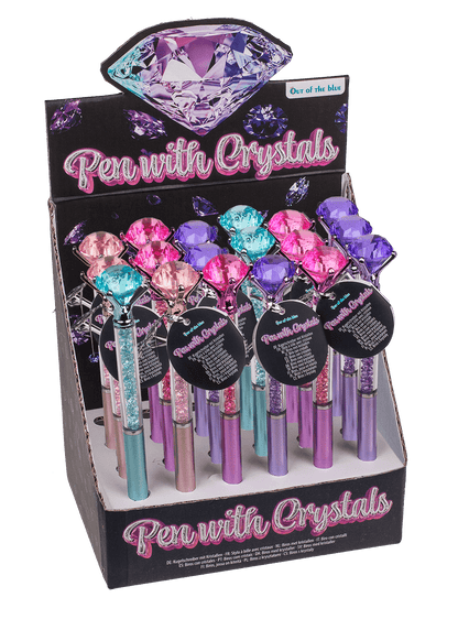 Pen with crystals, 16 cm,