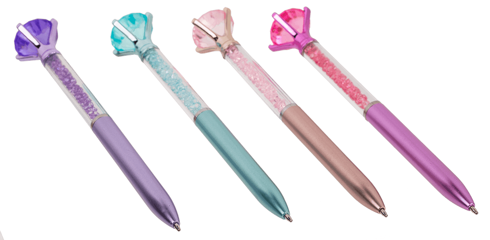 Pen with crystals, 16 cm,