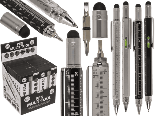 Pen, Multi-Tool, 6 in 1, 15 x 1,5 cm,