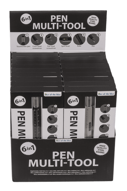 Pen, Multi-Tool, 6 in 1, 15 x 1,5 cm,