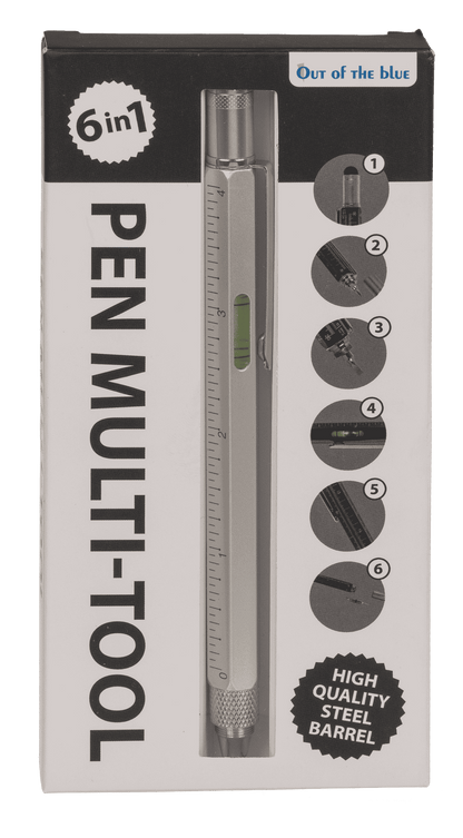 Pen, Multi-Tool, 6 in 1, 15 x 1,5 cm,