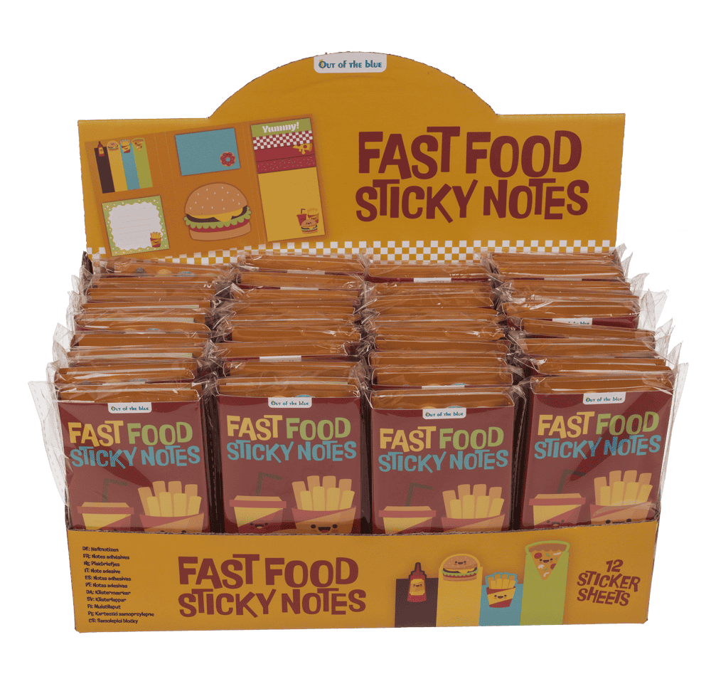 Sticky notes, Fast Food,