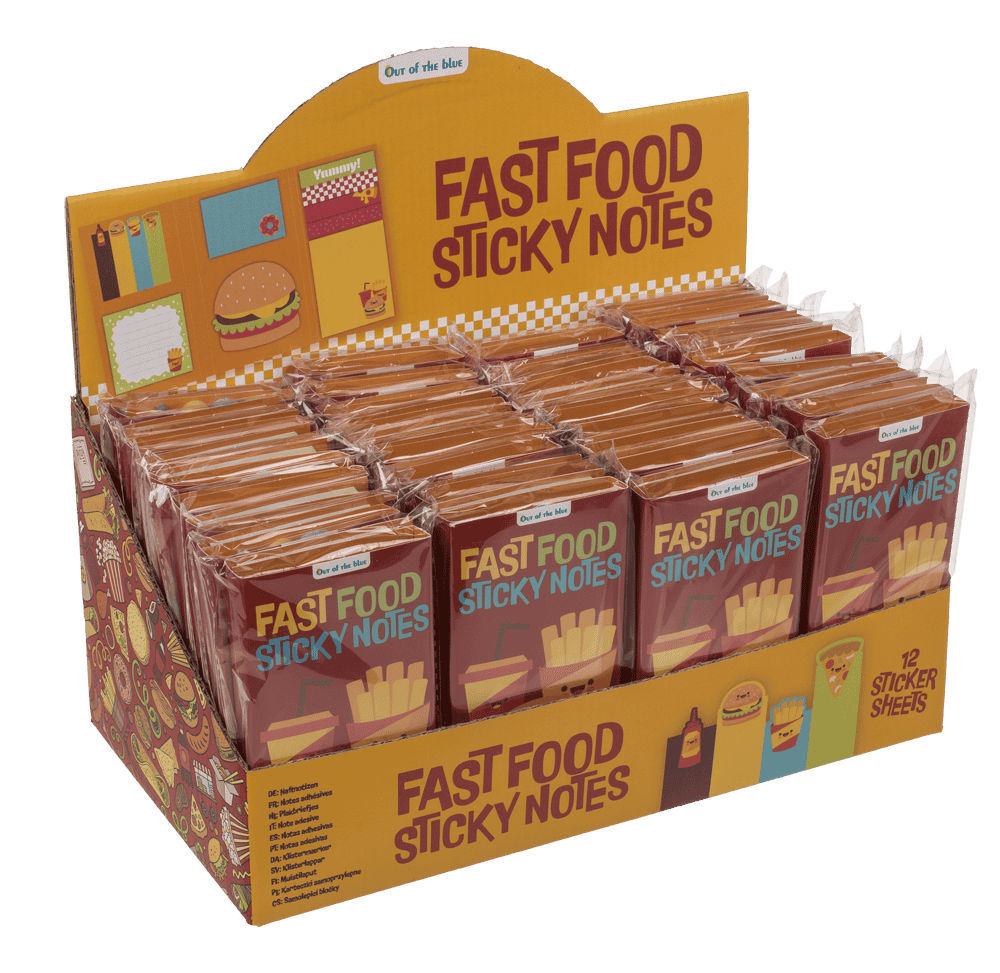Sticky notes, Fast Food,
