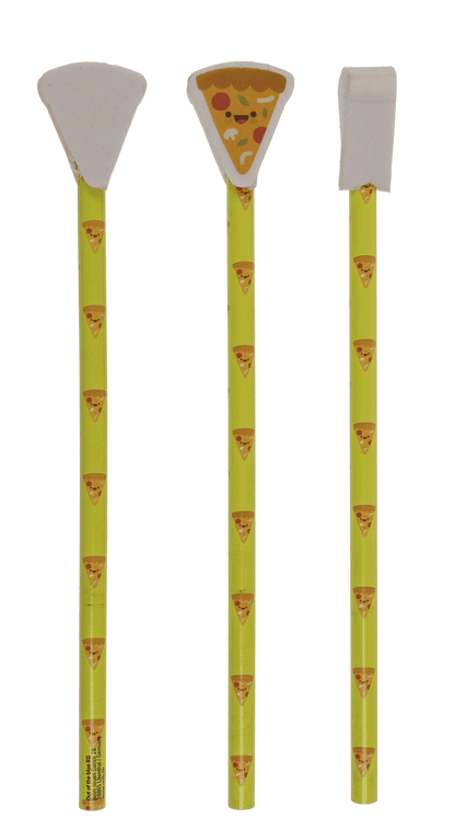 Pencil with eraser, Fast Food,