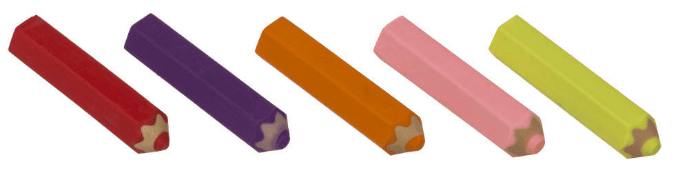 Eraser, Pencil shape, 6,6 cm,