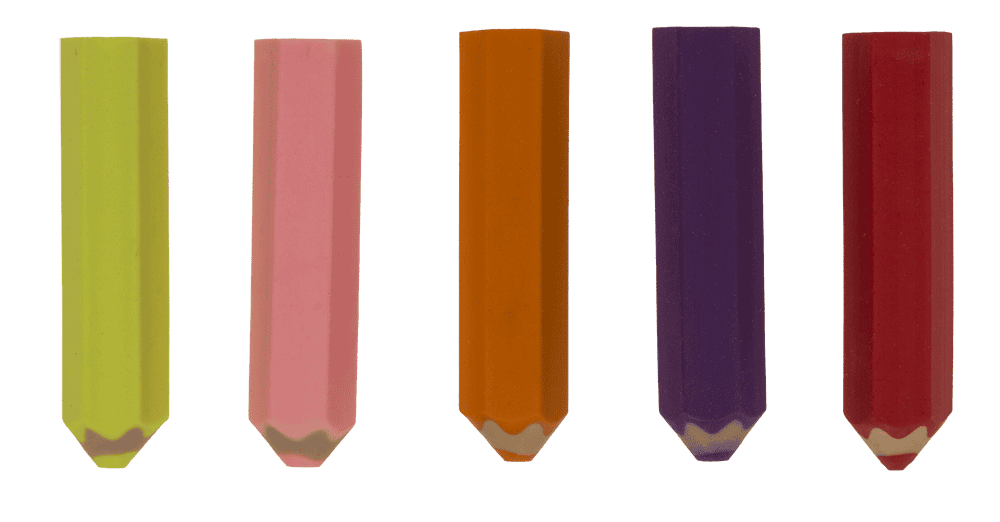 Eraser, Pencil shape, 6,6 cm,
