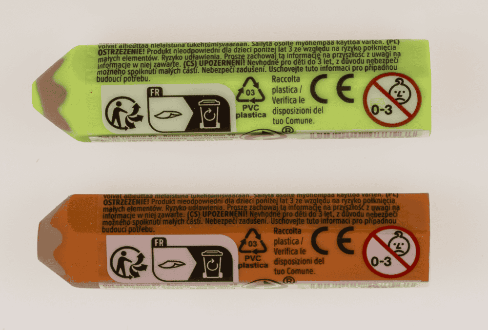 Eraser, Pencil shape, 6,6 cm,